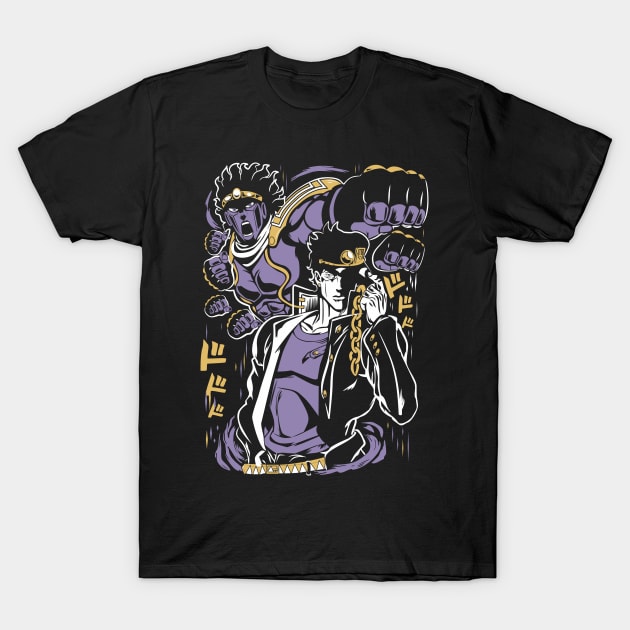 Jotaro Anime Fanart T-Shirt by Planet of Tees